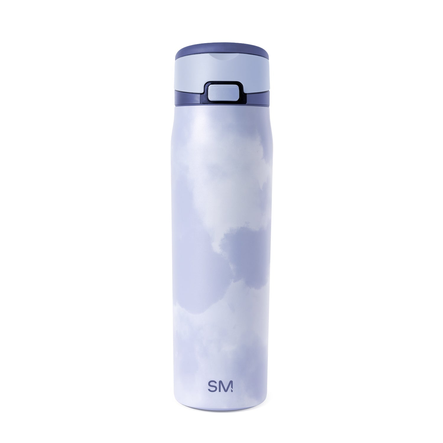 Simple Modern Mesa Loop Water Bottle with Straw | 24oz Cup Holder Friendly Insulated Stainless Steel Bottles for Travel, Sports and School | Purple Tie Dye