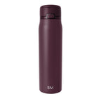 Simple Modern Mesa Loop Water Bottle with Straw | 30oz Cup Holder Friendly Insulated Stainless Steel Bottles for Travel, Sports and School | Cherry Wine