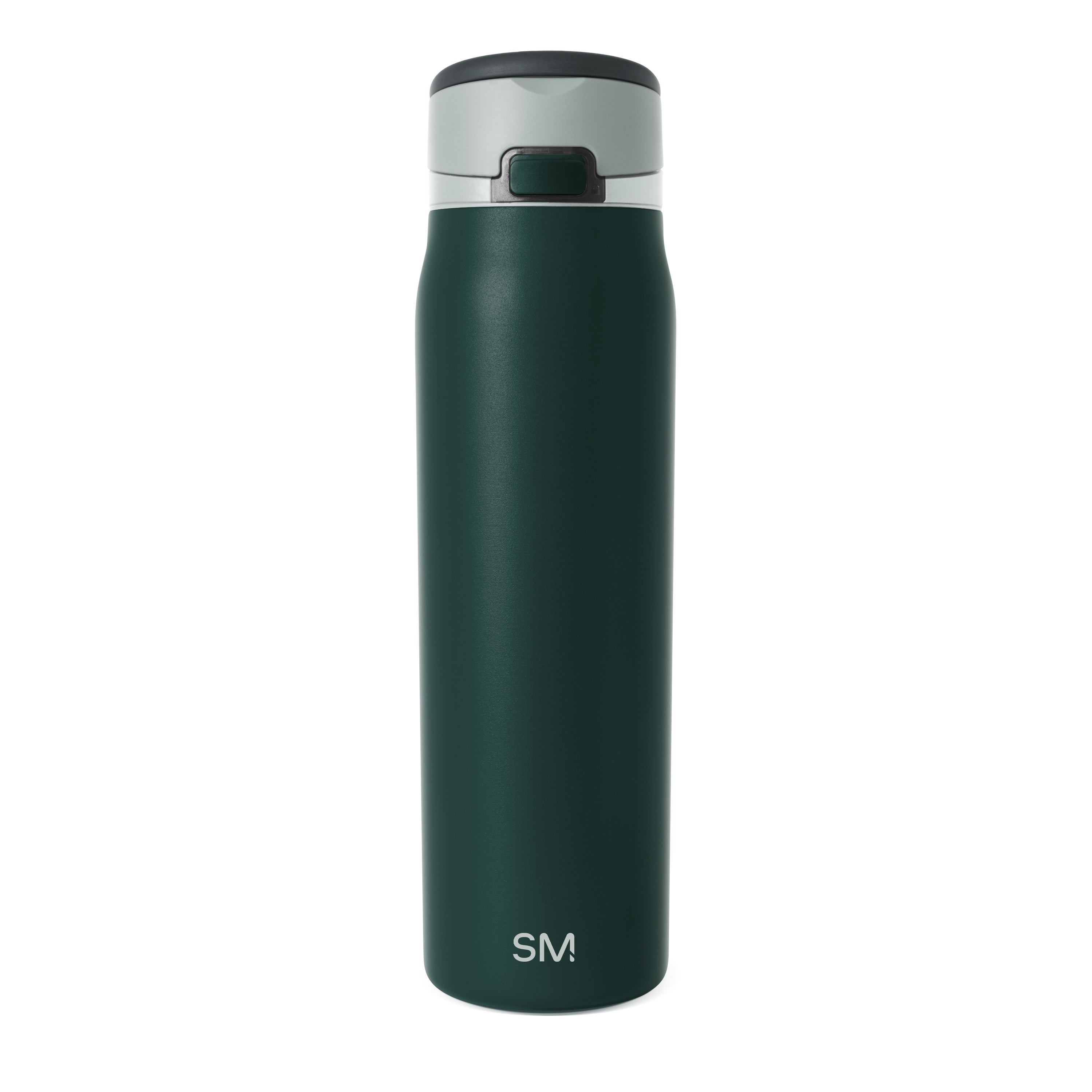 Simple Modern Mesa Loop Water Bottle with Straw | 30oz Cup Holder Friendly Insulated Stainless Steel Bottles for Travel, Sports and School | Glacier Pine
