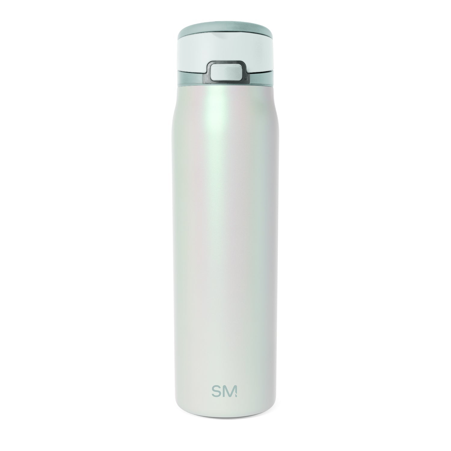 Simple Modern Mesa Loop Water Bottle with Straw | 30oz Cup Holder Friendly Insulated Stainless Steel Bottles for Travel, Sports and School | Spring Air Pearl