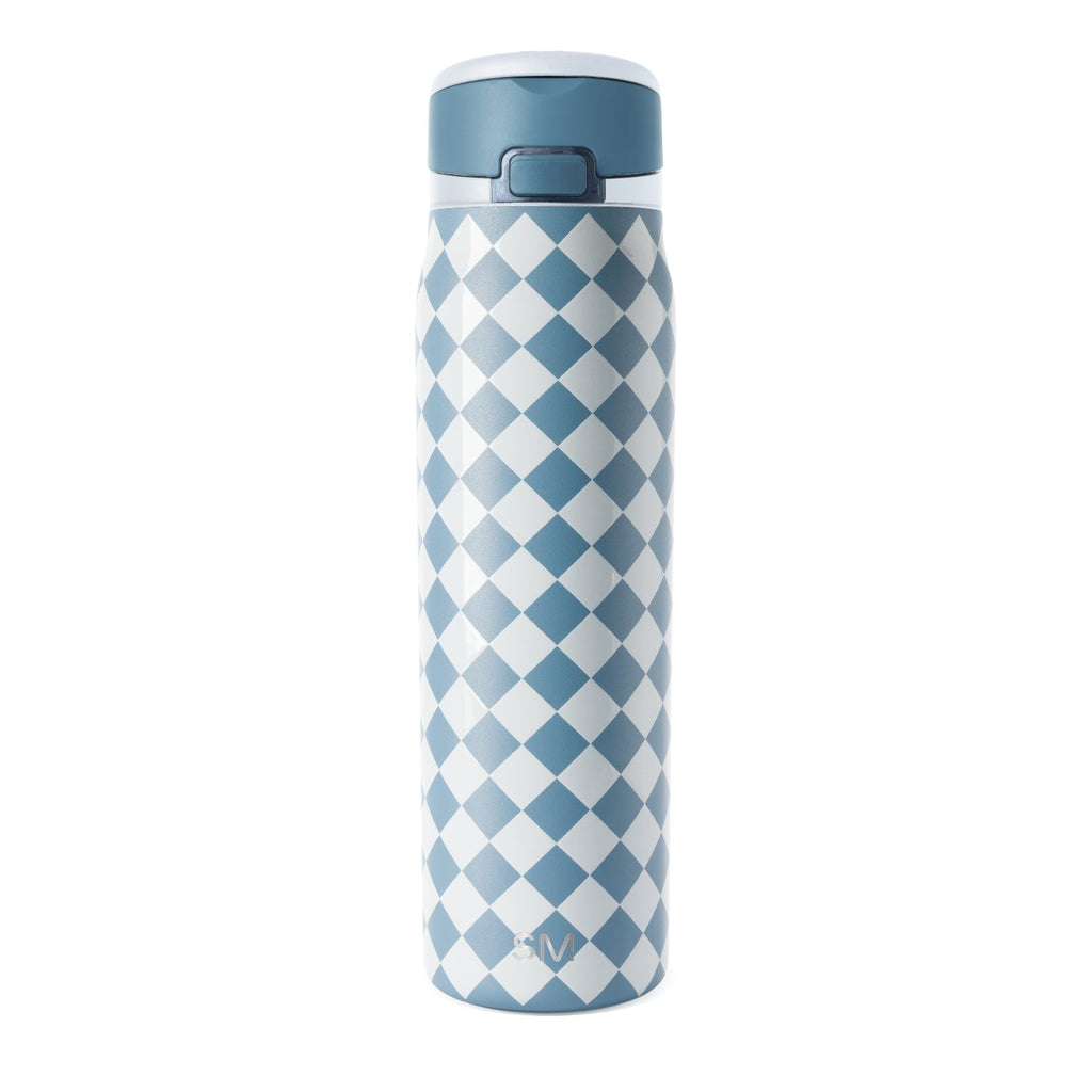 Simple Modern Mesa Loop Water Bottle with Straw | 30oz Cup Holder Friendly Insulated Stainless Steel Bottles for Travel, Sports and School | Varsity Check