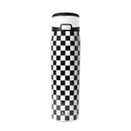 Simple Modern Mesa Loop Water Bottle with Straw | 30oz Cup Holder Friendly Insulated Stainless Steel Bottles for Travel, Sports and School | Black and White Checkmate
