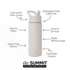 Summit Kids Water Bottle with Straw Lid