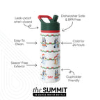Summit Kids Water Bottle with Straw Lid