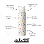 Summit Water Bottle with Straw Lid