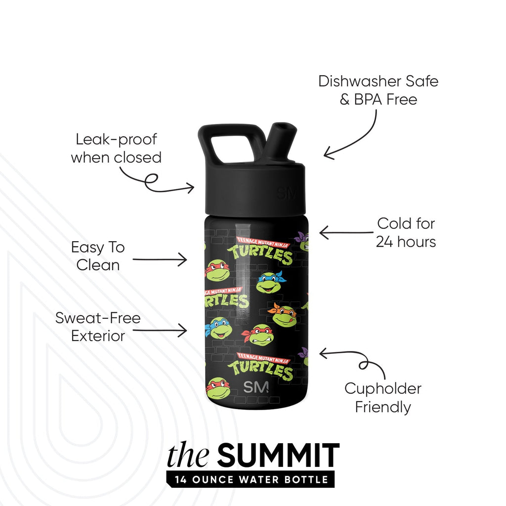 Summit Kids Water Bottle with Straw Lid