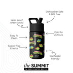 Summit Kids Water Bottle with Straw Lid