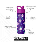 Summit Kids Water Bottle with Straw Lid