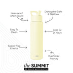 Summit Water Bottle with Straw Lid
