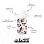 Summit Kids Plastic Water Bottle with Simple Flip Straw Lid