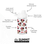 Summit Kids Plastic Water Bottle with Simple Flip Straw Lid