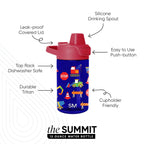 Summit Kids Plastic Water Bottle with Straw Lid