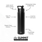 Summit Water Bottle with Straw Lid